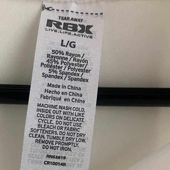 RBX White Women's athletic top - Picture 4 of 13